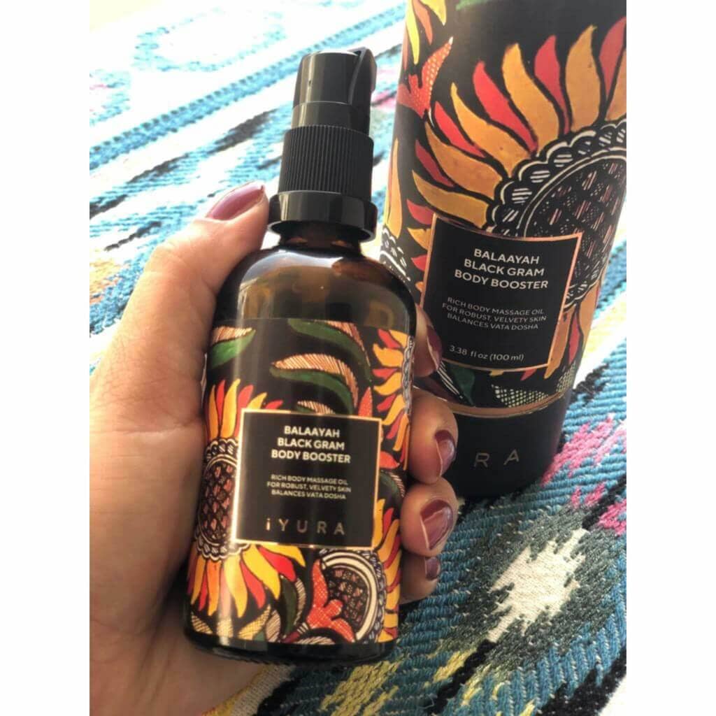 Balaayah Black Gram Body Booster - Ayurvedic Body Oil for Firmer, Softer and Hydrated Skin Body Oil iYURA