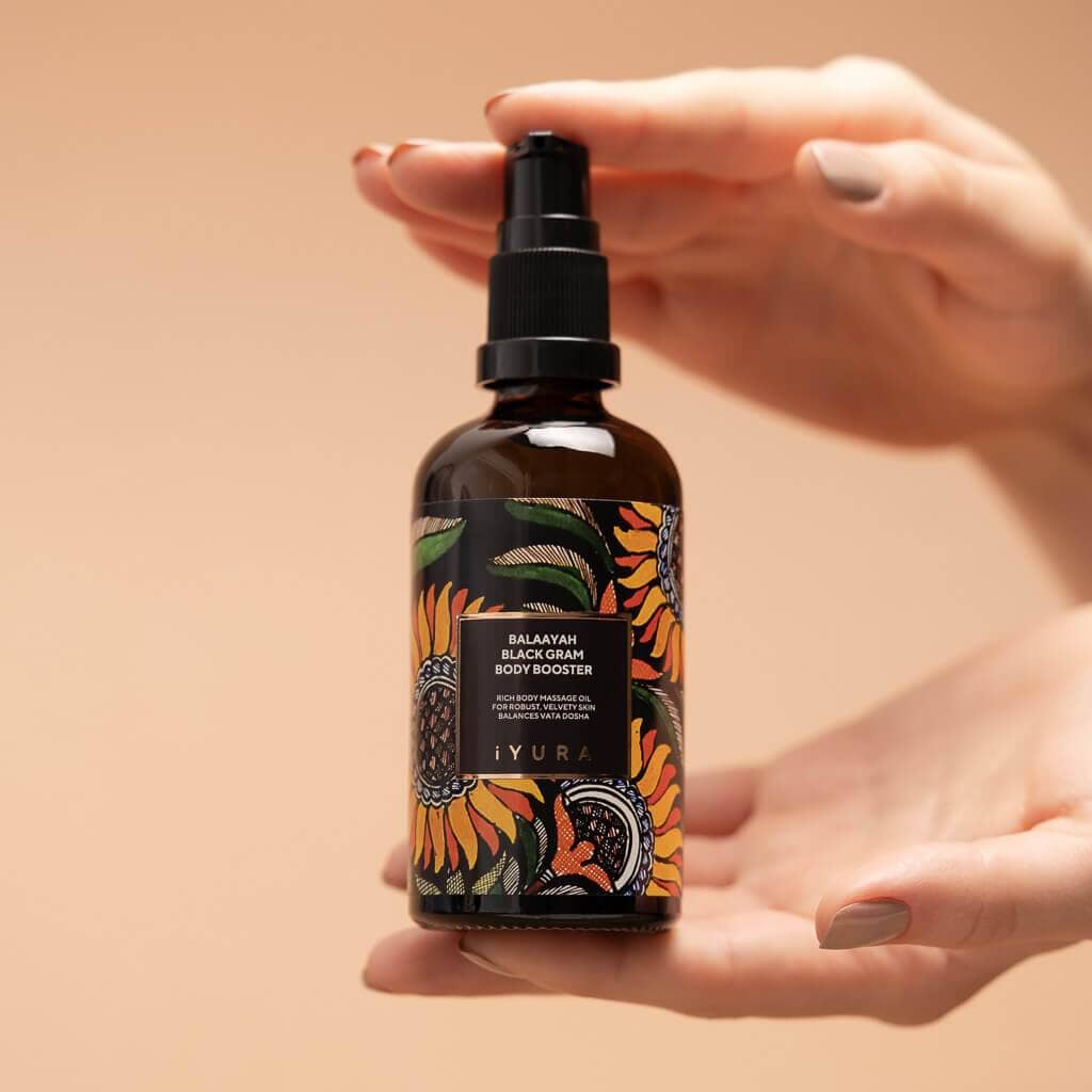 Balaayah Black Gram Body Booster - Ayurvedic Body Oil for Firmer, Softer and Hydrated Skin Body Oil iYURA