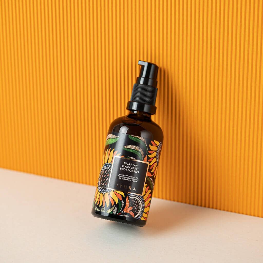 Balaayah Black Gram Body Booster - Bestselling Body Oil for Dry, Aging Skin Body Oil iYURA