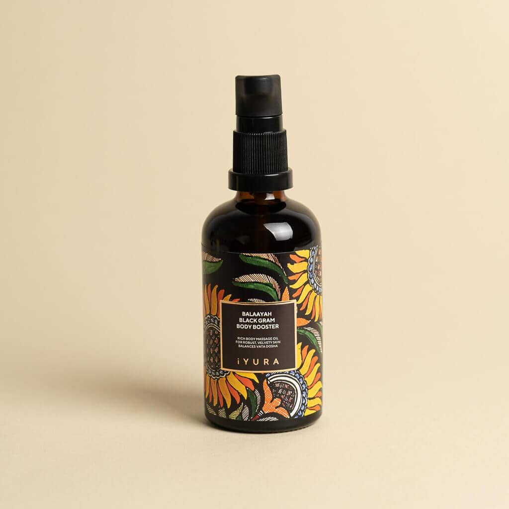 Balaayah Black Gram Body Booster - Bestselling Body Oil for Dry, Aging Skin Body Oil iYURA