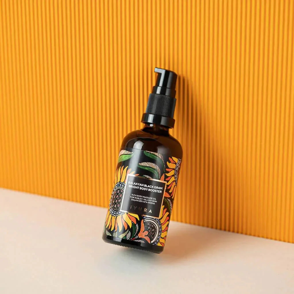 Balaayah Black Gram Bright Body Booster - Firming Body Oil for Dry, Mature Skin - Subscription Body Oil iYURA