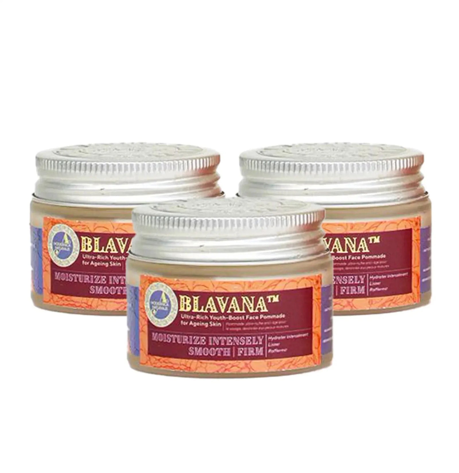 Blavana Ultra-Rich Youth-Boost Face Pommade - with Black gram and Manjistha - Ayurveda-Inspired Moisturizer for Dry, Aging Skin - Pack of 3 Lotion & Moisturizer A Modernica Naturalis