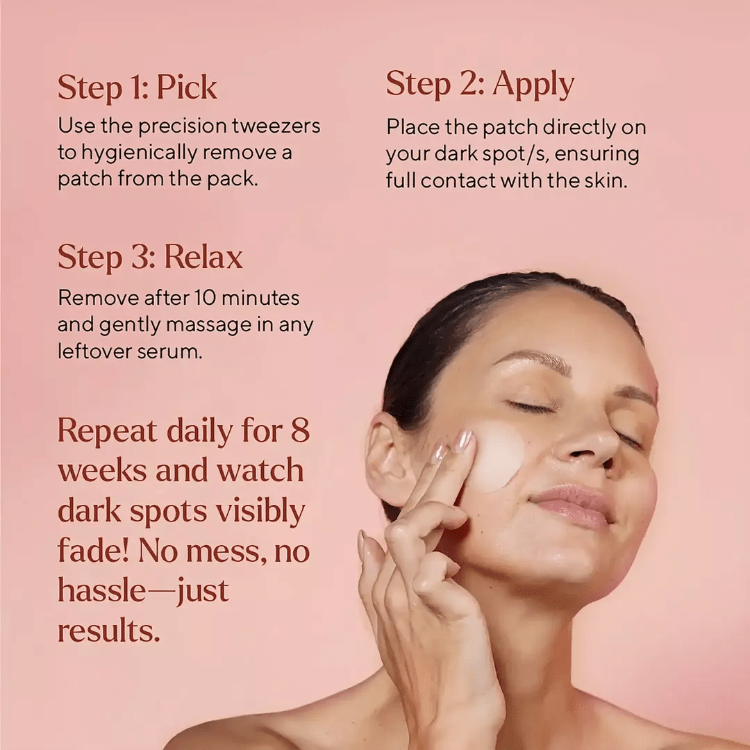 Dim N Dazzle Dark Spot Patch – Even-Tones and Brightens the look of Dark spots, Dry, Patchy Skin - Powered with East Indian Globe Thistle & Arjun Tree Bark– Best Dark Spot Patch for Crystal-Clear Complexion The Ayurveda Experience