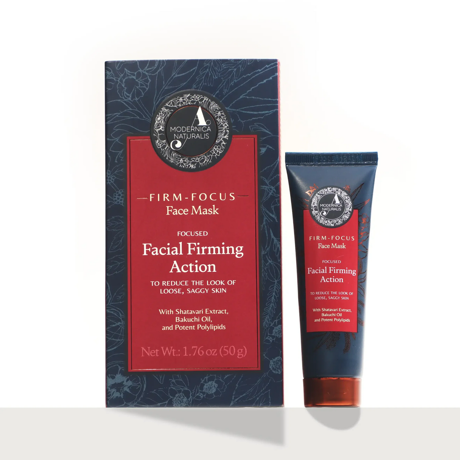 Firm-Focus Face Mask - Firms, Smooths, Hydrates, Loose, Saggy, Aging Skin - Focused Facial Firming Action with Shatavari, Bakuchi and Polylipids - Best Face Mask for Loose, Saggy Facial Skin - With Clinically Tested Ingredients Face Mask A Modernica Naturalis