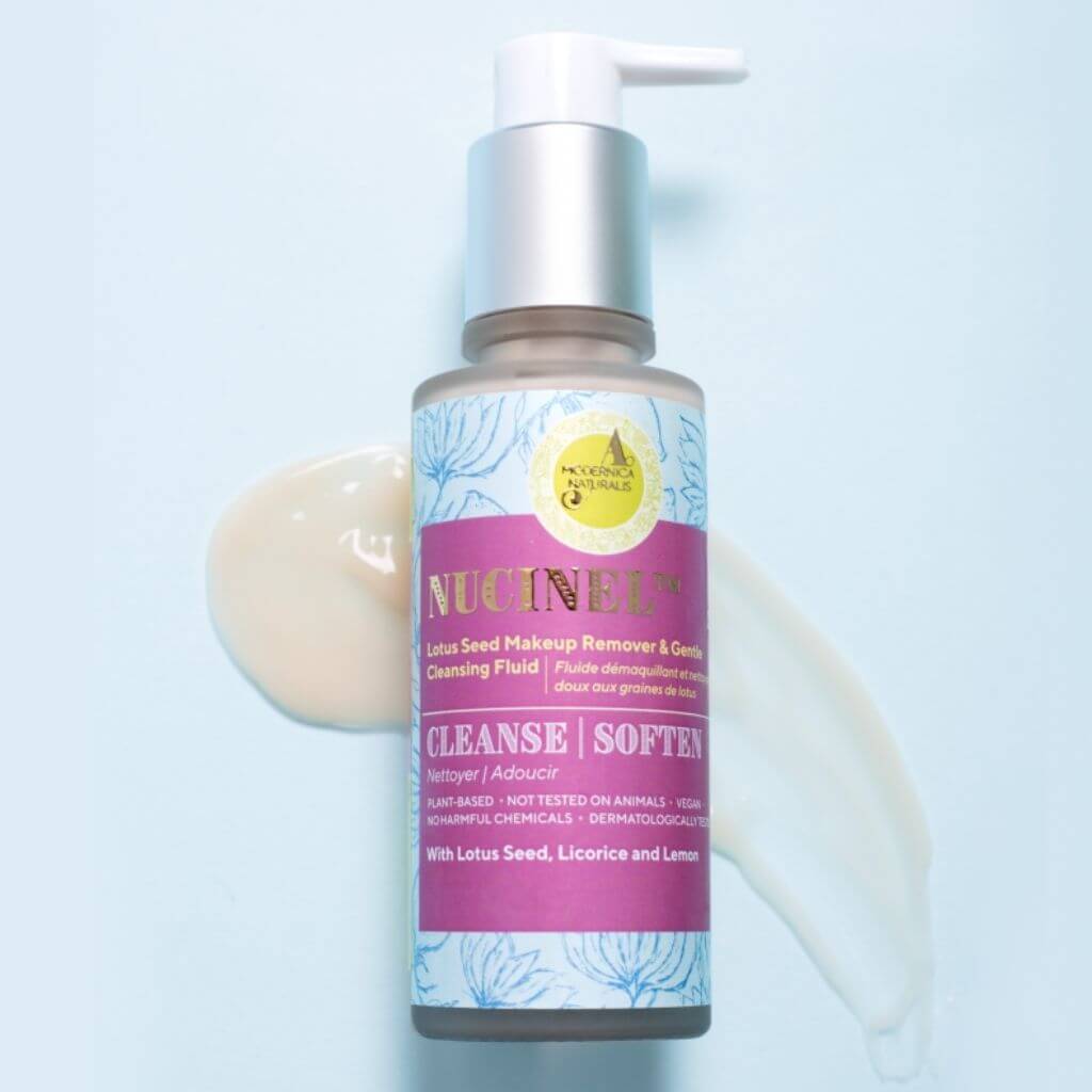 Hydra-Moisture Cleanser & Exfoliator Duo - With Nucinel Makeup Remover and Gentle-Cleansing Fluid & Citrenis Clean and Bright Skin-Buffing Gelly Face scrub A Modernica Naturalis