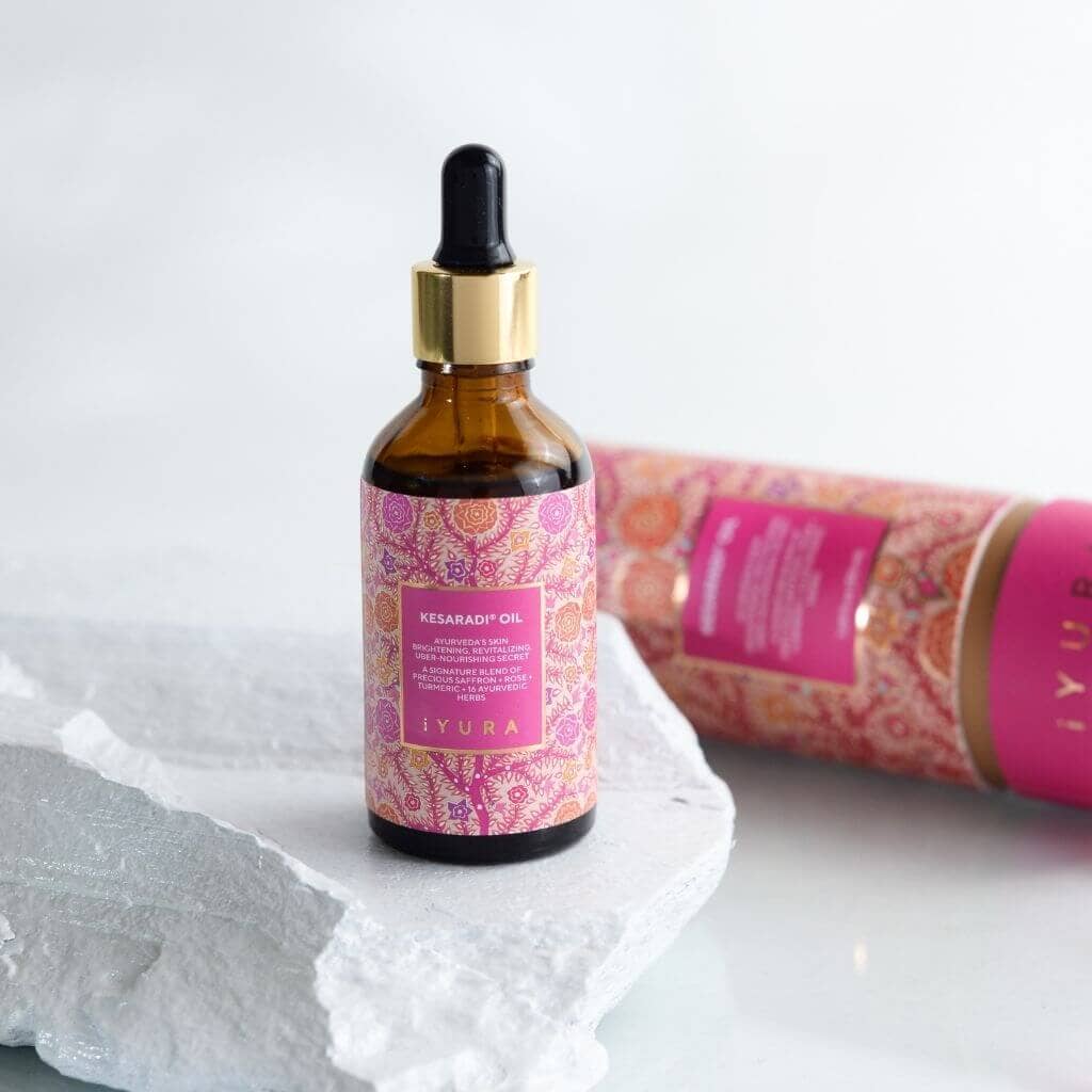 Kesaradi Oil - Face Oil Moisturizer for Dry Skin or Sensitive Skin - Natural Skincare for Glowing Skin Face oil iYURA
