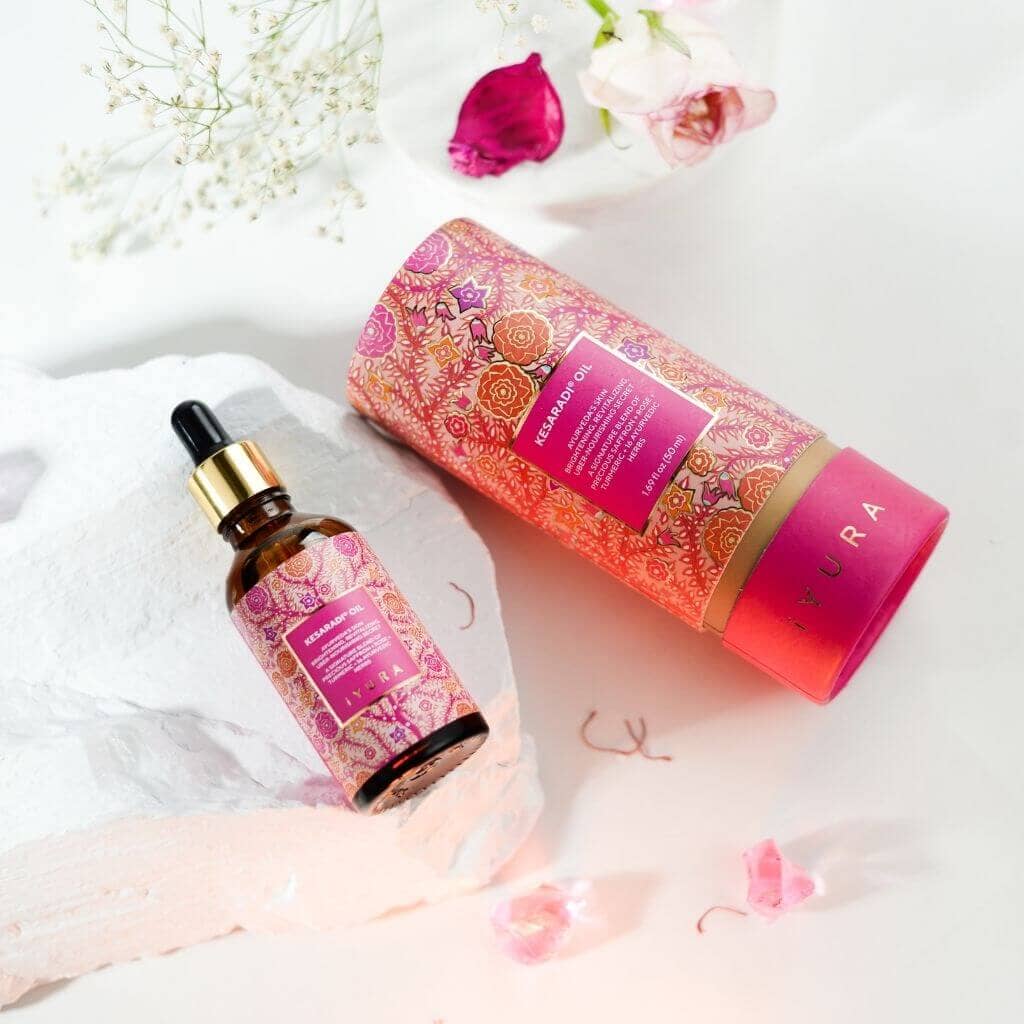 Kesaradi Oil - Face Oil Moisturizer for Dry Skin or Sensitive Skin - Natural Skincare for Glowing Skin Face oil iYURA