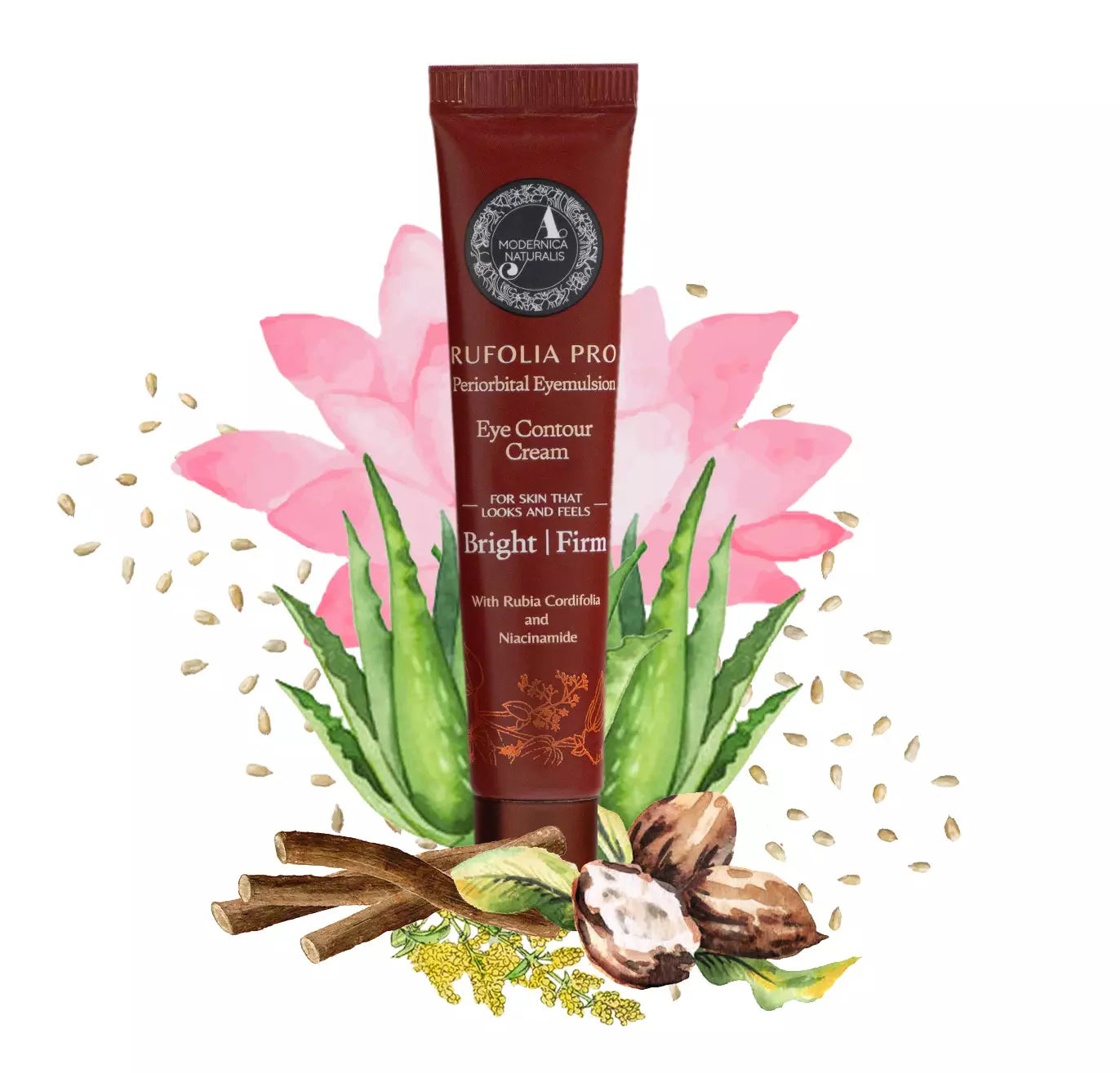 Manjistha Eye & Face Duo: Rufolia PRO Periorbital Eyemulsion and Manjish Glow Elixir Beauty set The Ayurveda Experience