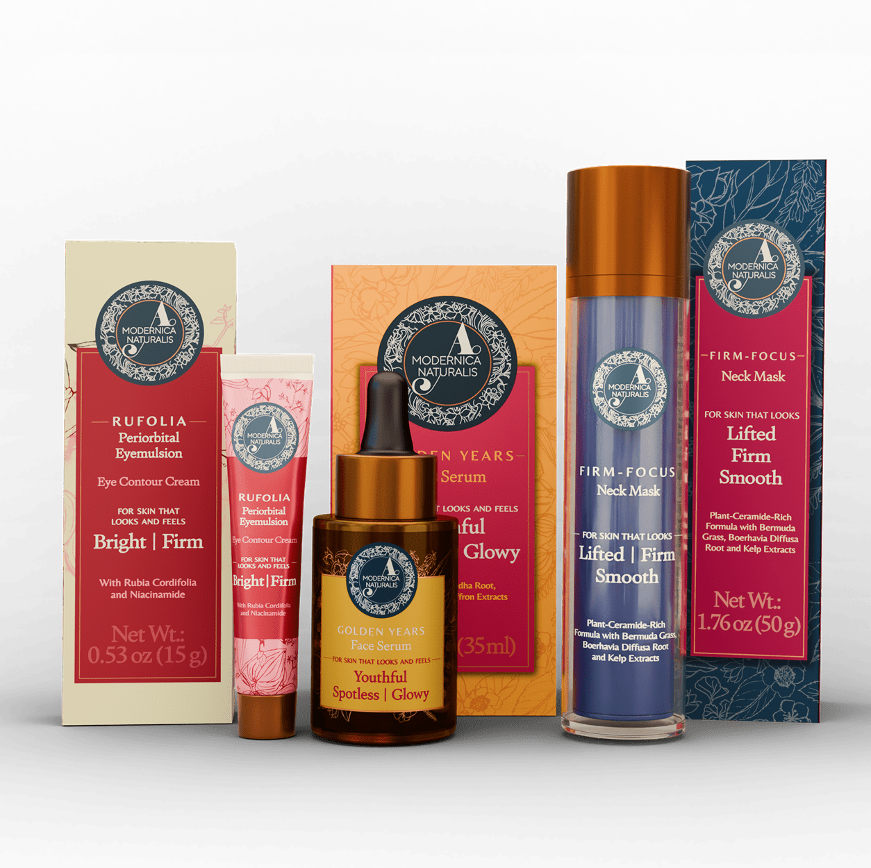 REFINE & DEFINE SET – 3 STEP FACE & NECK CARE RITUAL A. Modernica Naturalis
