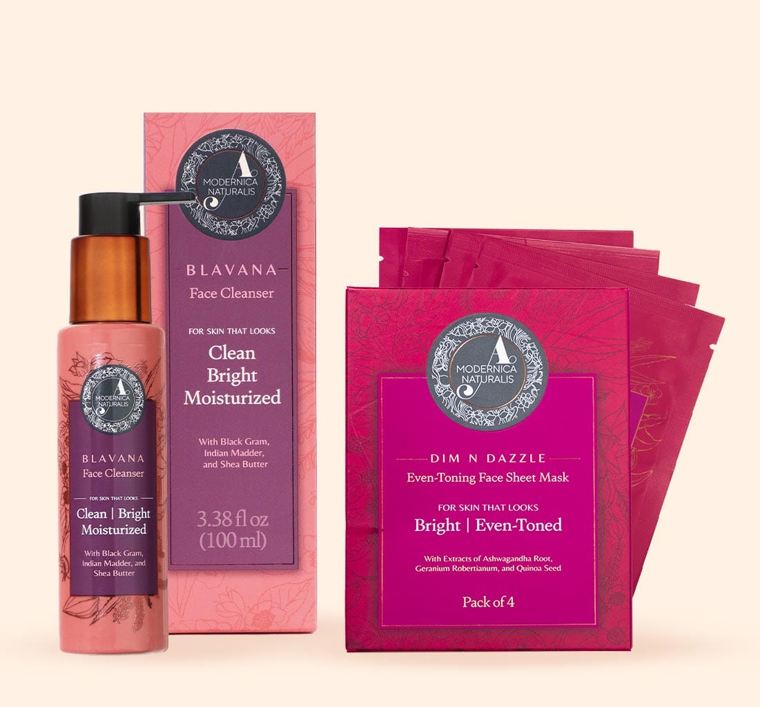 The Ultimate Cleanse & Dazzle Face Care Duo Beauty set A Modernica Naturalis