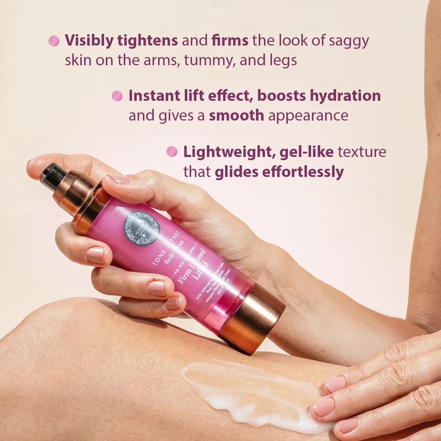 Tone N Taut Body Serum Lotion & Moisturizer A Modernica Naturalis