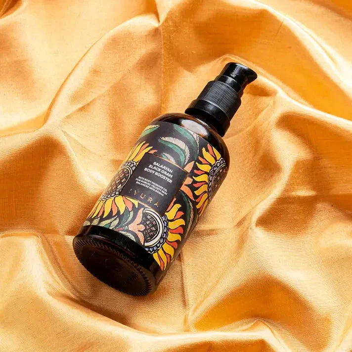 Balaayah Black Gram Body Booster - Ayurvedic Body Oil For Dry, Mature, Aging Skin Body Oil iYURA 