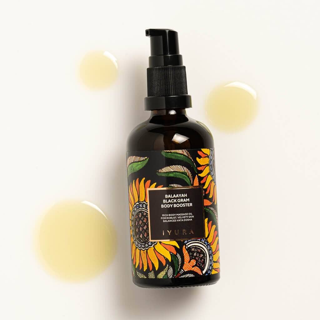 Balaayah Black Gram Body Booster - Ayurvedic Body Oil for Firmer, Softer and Hydrated Skin Body Oil iYURA 