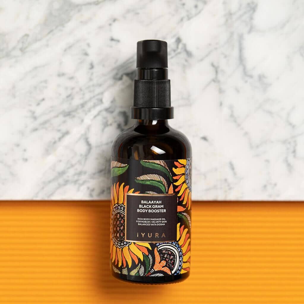 Balaayah Black Gram Body Booster - Ayurvedic Body Oil for Firmer, Softer and Hydrated Skin Body Oil iYURA 