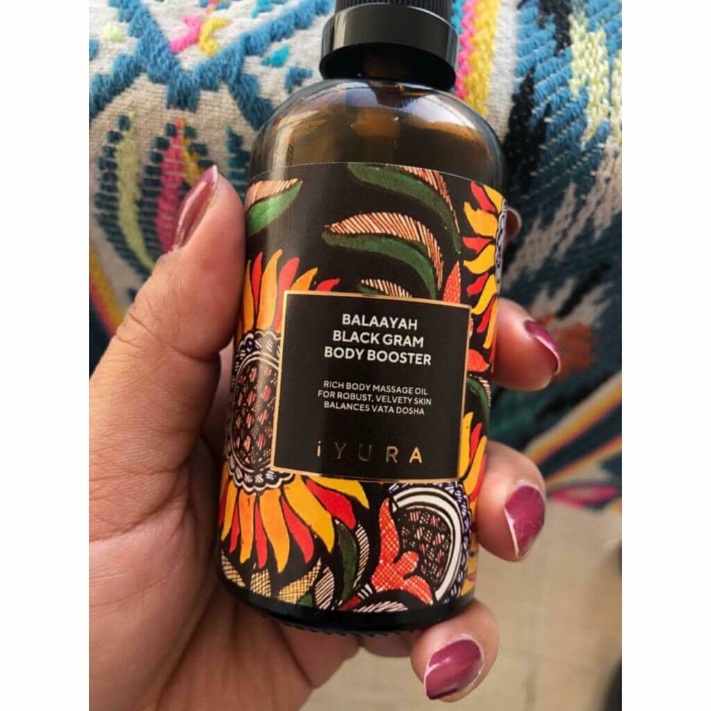 Balaayah Black Gram Body Booster - Ayurvedic Body Oil for Firmer, Softer and Hydrated Skin Body Oil iYURA 