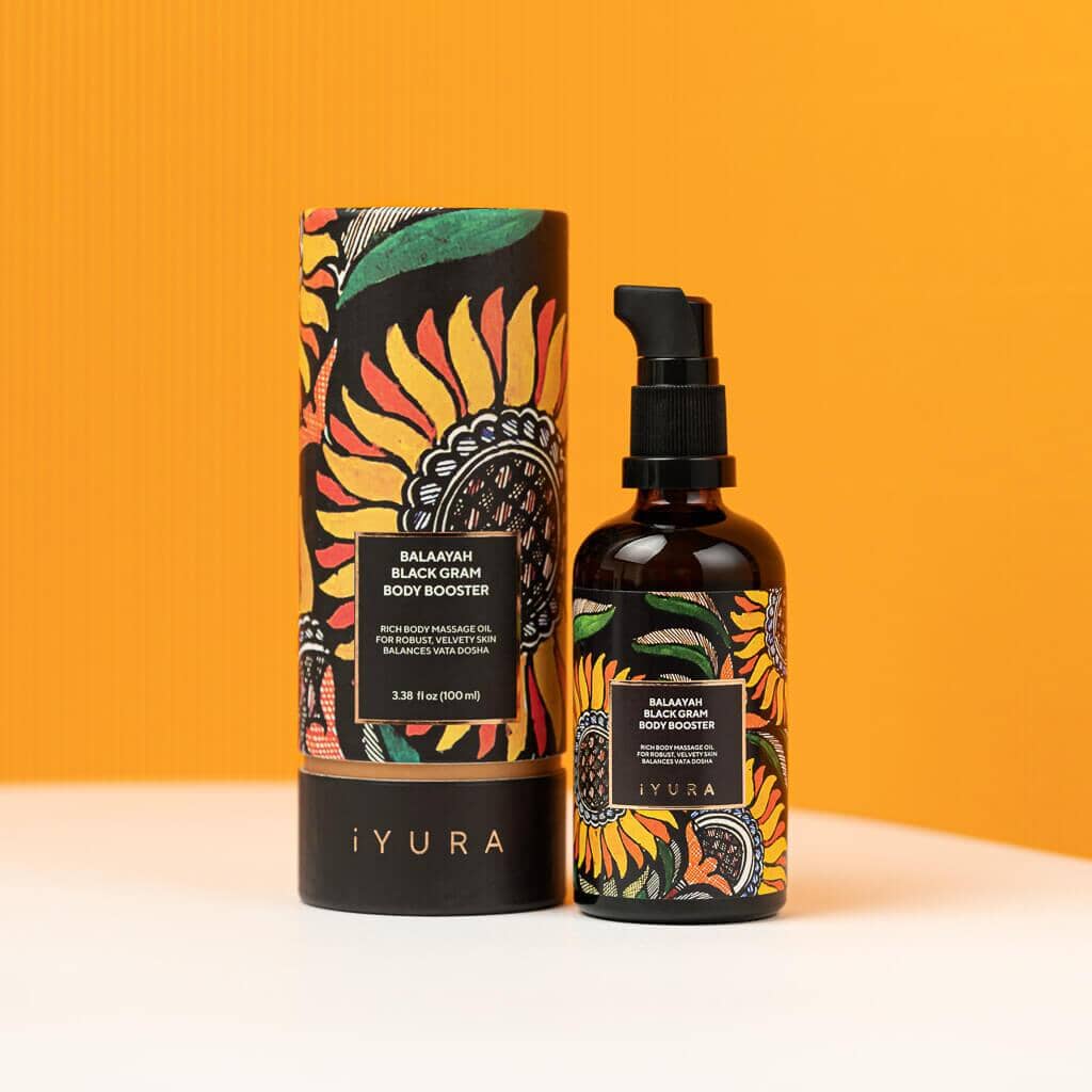 Balaayah Black Gram Body Booster - Bestselling Body Oil for Dry, Aging Skin Body Oil iYURA 