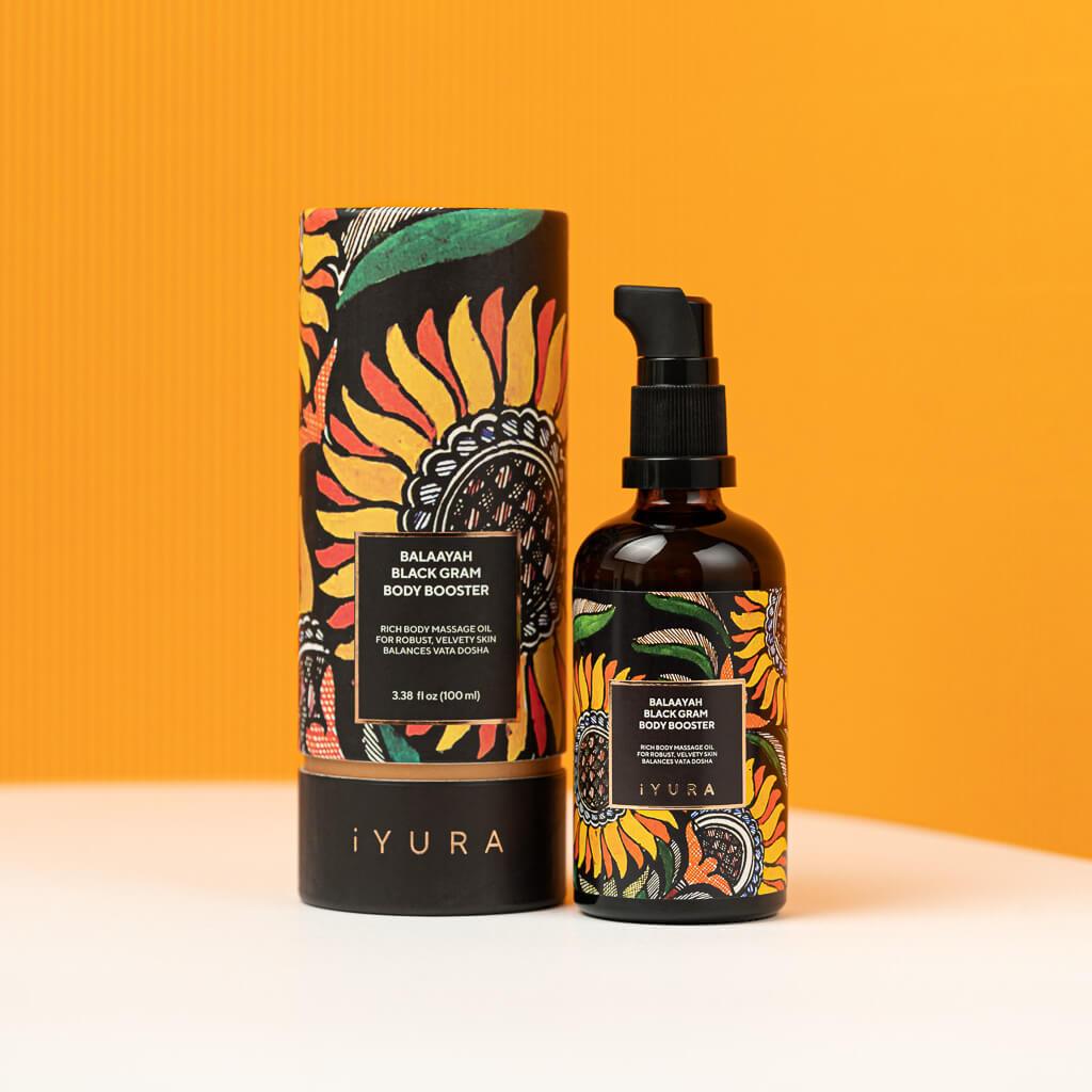 Balaayah Black Gram Body Booster - Firming Body Oil for Dry, Mature Skin - Subscription Body Oil iYURA 