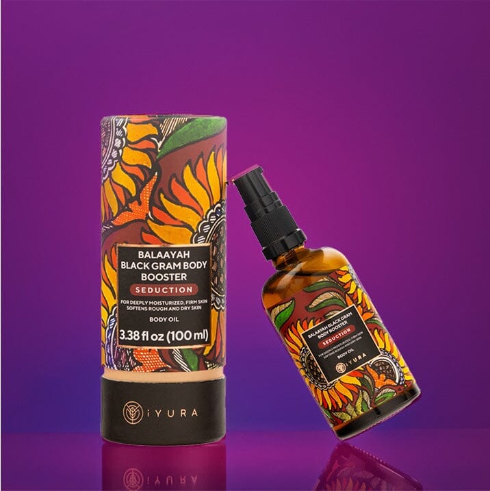 Balaayah Black Gram Body Booster : Seduction Blend Body Oil iYURA 2 bottles of 3.38 fl oz (100 ml) each at 20% + 10% OFF 