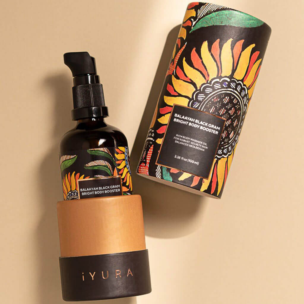 Balaayah Black Gram Bright Body Booster Body Oil iYURA 