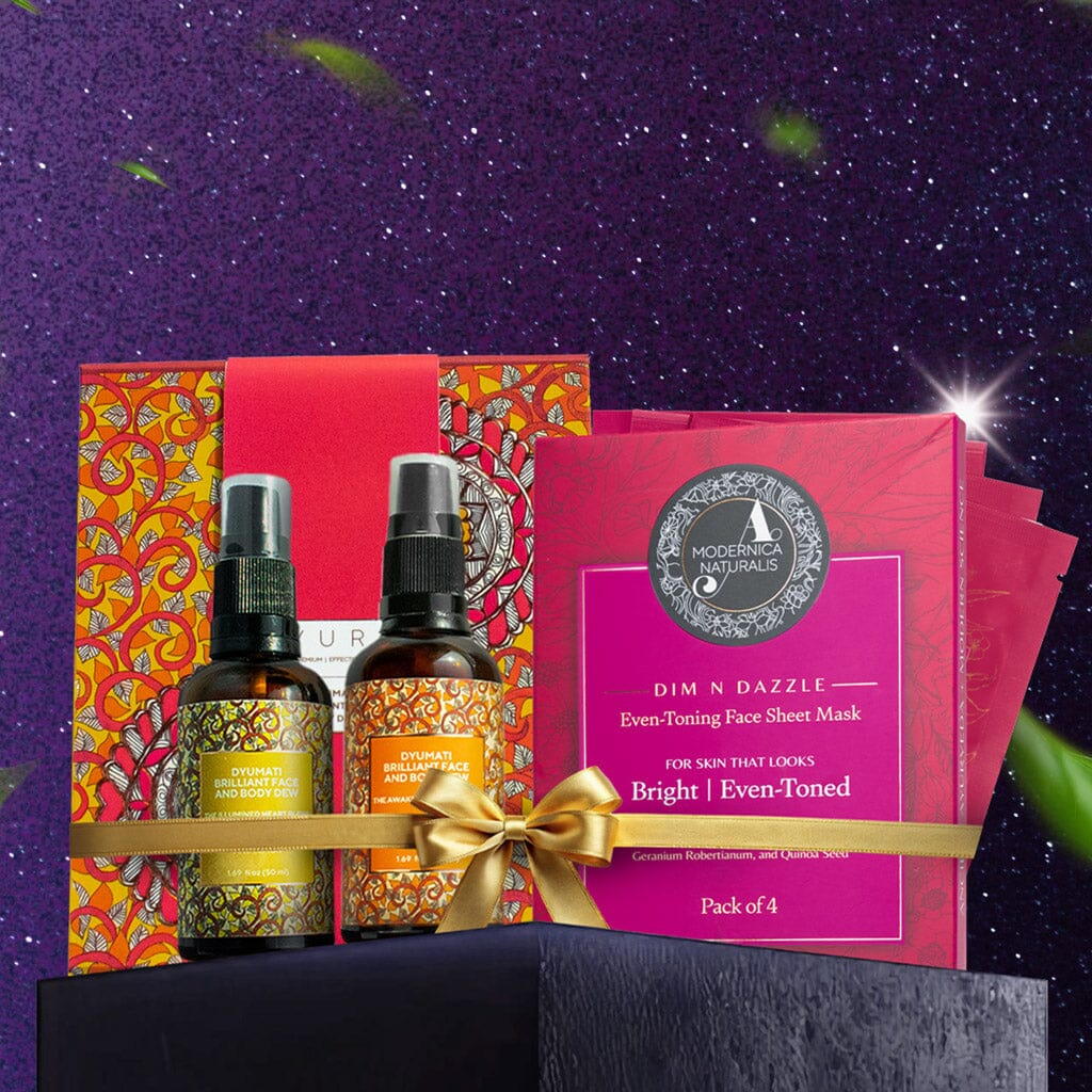 🎁 BLACK FRIDAY FREE GIFT: Dyumati Illuminating Face and Body Dew Duo + Dim N Dazzle Sheet Mask worth $204 AUD! (100% off)