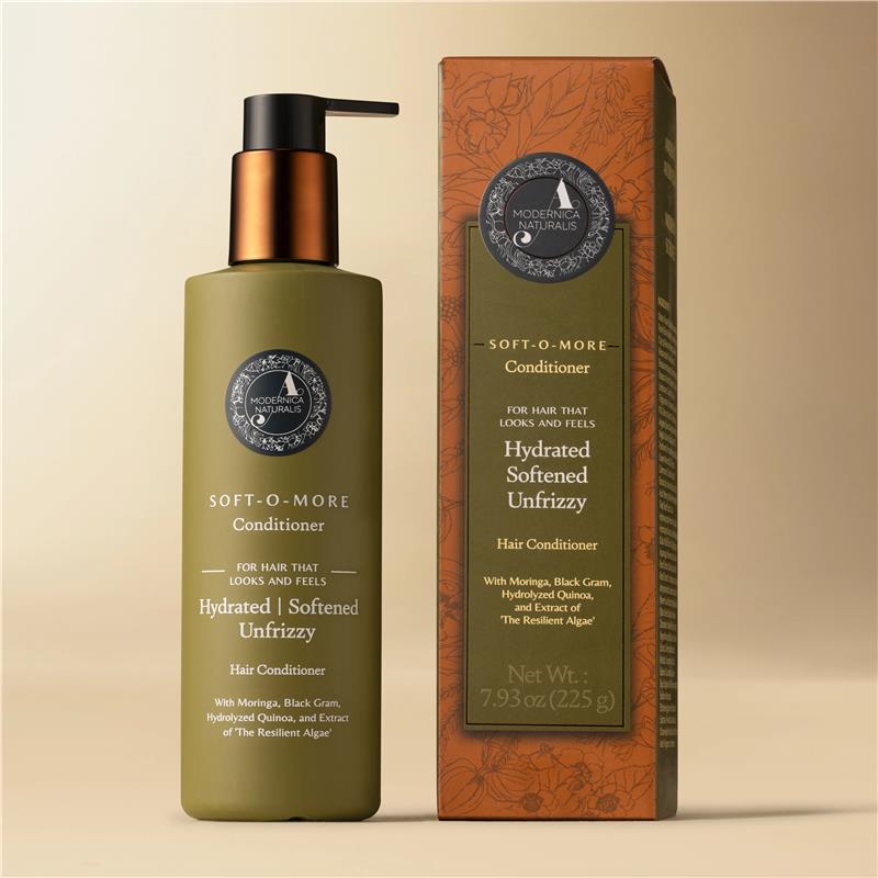 Soft-O-More™ Hair Conditioner – Smooths, Softens, and Detangles the Look of Dry, Dull, Brittle-Looking Hair – Enriched with Moringa, Black Gram & the Resilient Algae– Best Conditioner for Frizzy Hair