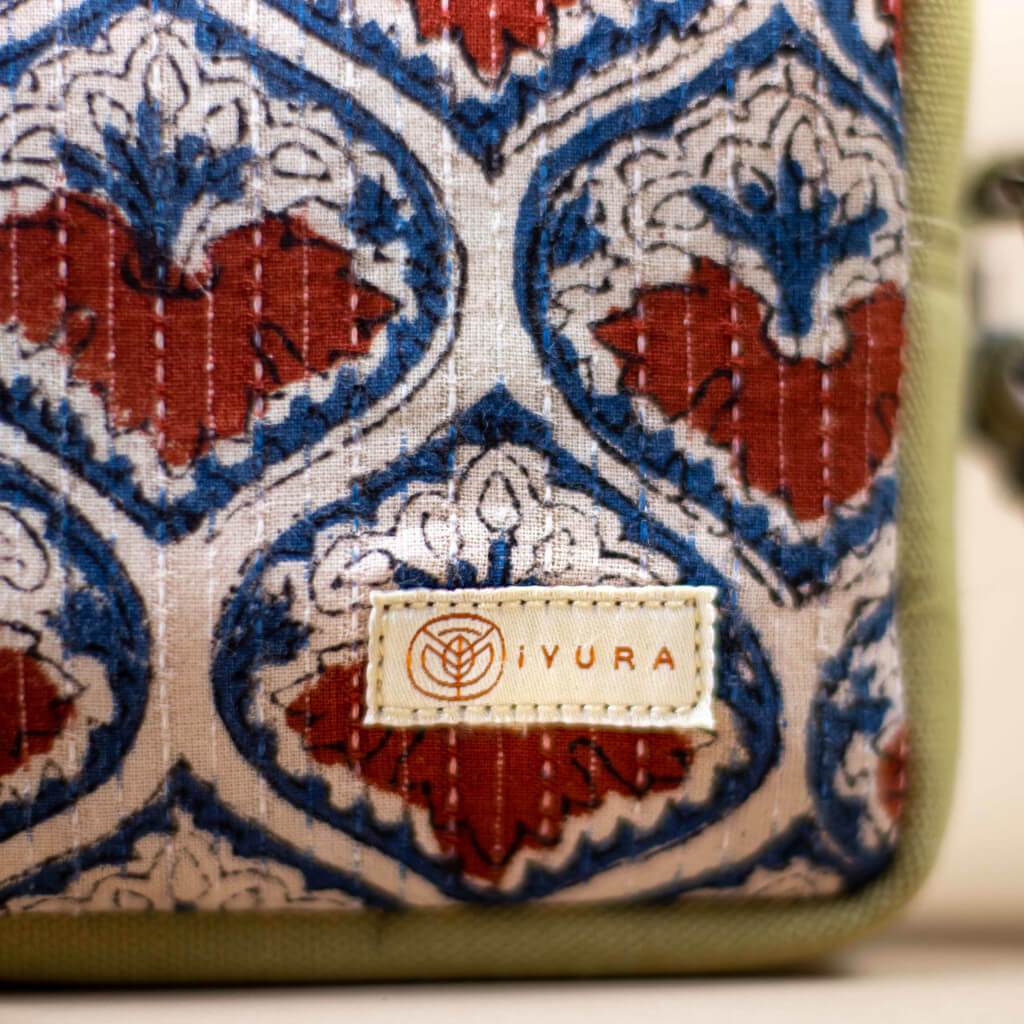 iYURA's Bagru Edit Pouch Set singleton_gift The Ayurveda Experience 