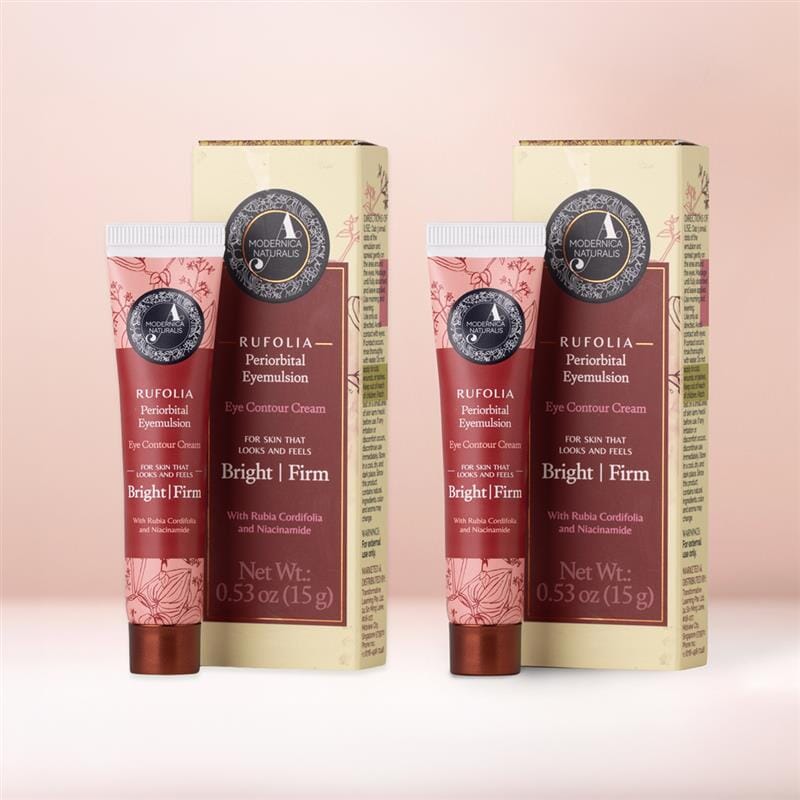 Rufolia Periorbital Eyemulsion - Brightening and Visibly Firming Eye Cream - Pack of 2 Eye Cream A Modernica Naturalis 