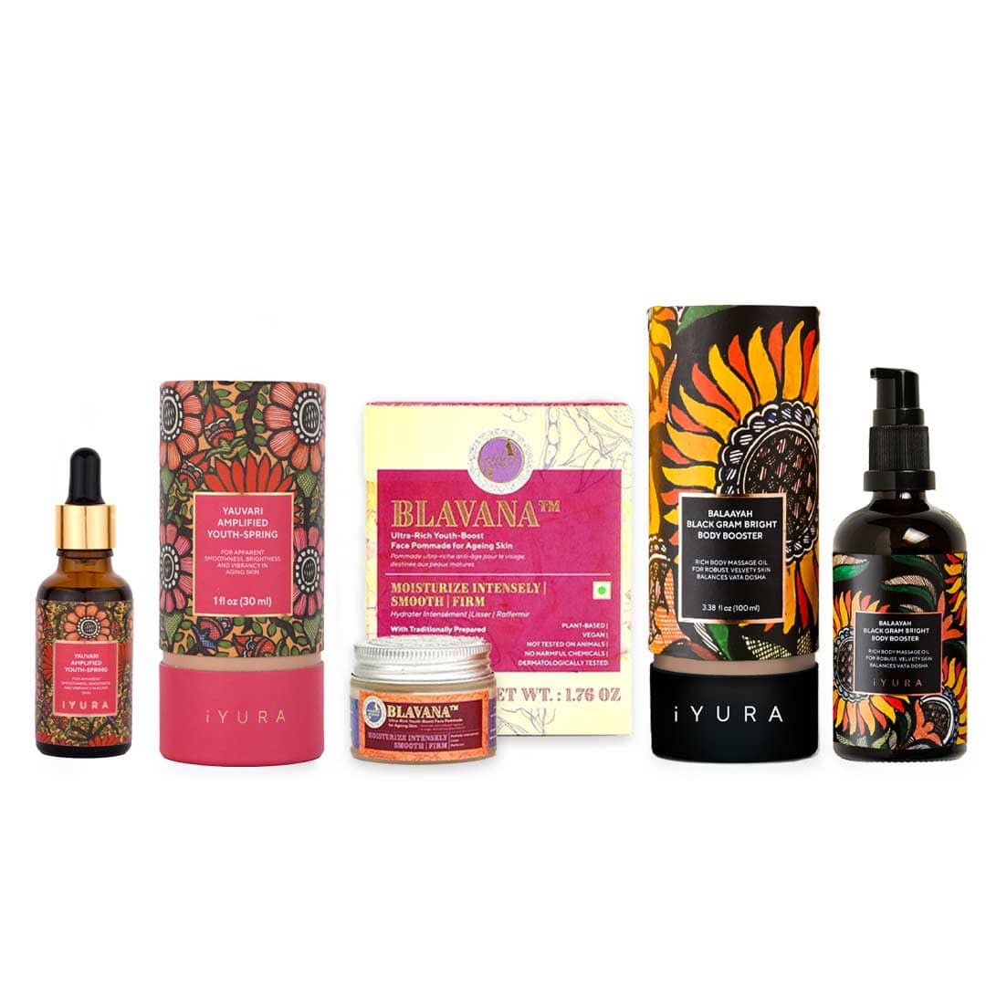 The Ayurveda Experience Black Gram Edit || Face and Body Trio with the Power of Black Gram Skin Care The Ayurveda Experience 