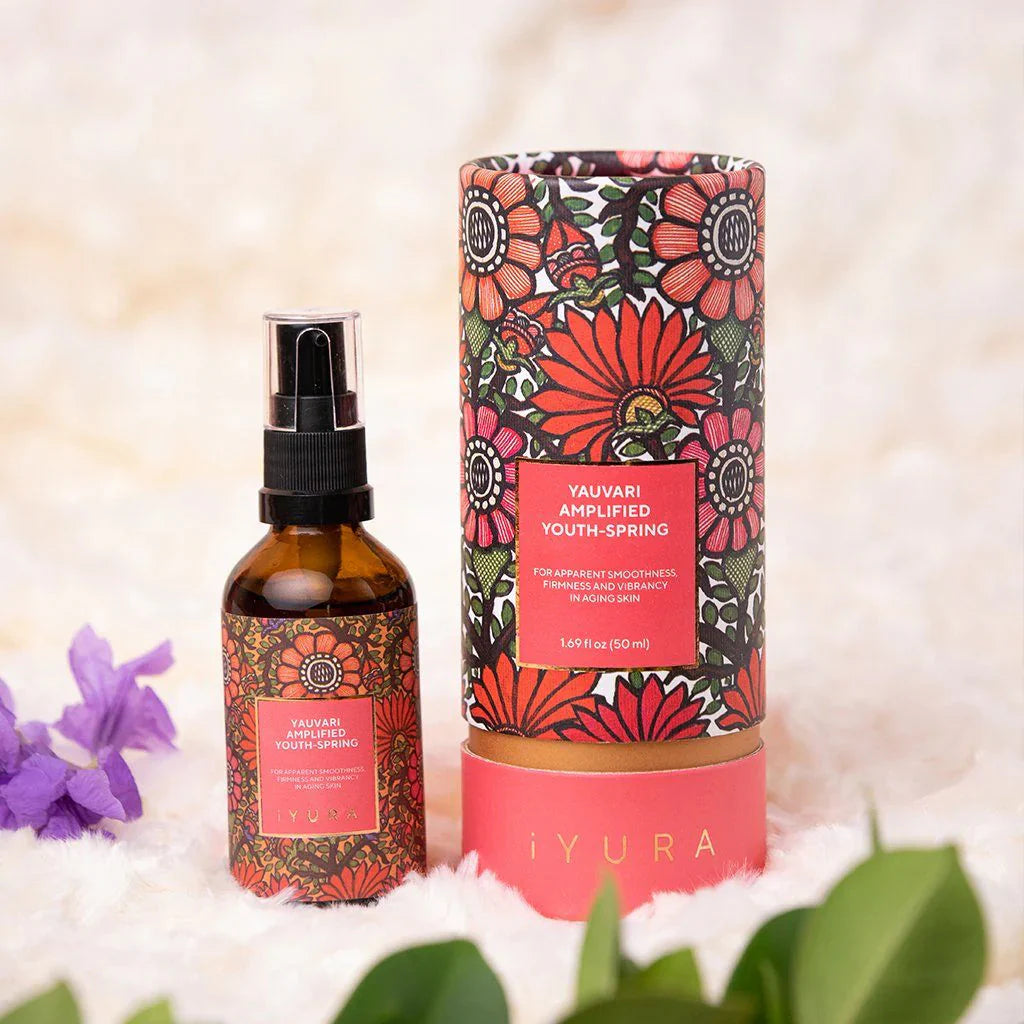 Yauvari Amplified Youth Spring - For Dry Skin, Aging or Mature Skin with Black Gram Face oil iYURA 